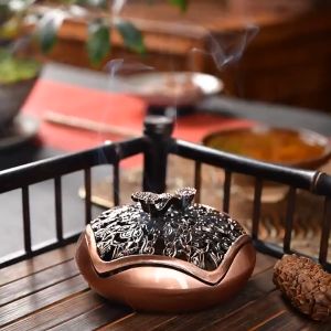 Lư đồng đốt hương đốt trầm cao cấp đầu rồng