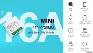 1/2 Channels Wifi Smart Switch Tuya Smart Life Light Switch Module Remote Relay Breaker for Alexa Google Yandex 100-240V 16A