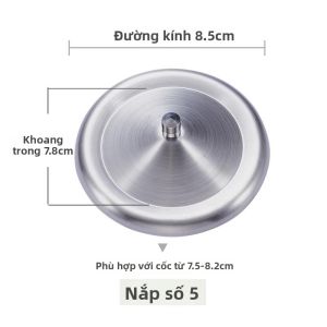 MEISITEKEKE | Nắp Cốc Inox Dung Tích Lớn Chống Bụi Cách Nhiệt