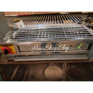 Kompor Panggang BBQ Dua Fungsi + Rak Meja (Bisa Gas Lpg atau Arang) Butterfly P001-SC Full Stainless