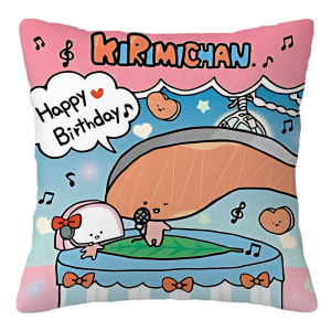 Sanrio | Sanrio KIRIMICHAN Pillow Covers Cartoon Sofa Decorative Home Double-sided Printing Short Plush Cushion Cover Christmas gift