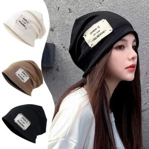 New đống đống đống cap Ins thời trang thư thêu dệt kim Nhật Bản Ruffle Mũ Nam Nữ Mũ hiphop