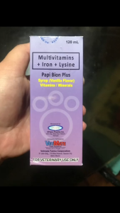 Free 3cc Syringe 120ml VetMate Papi Bion Plus Syrup Pet All Stages Adult Kitten Puppy Dog Cat