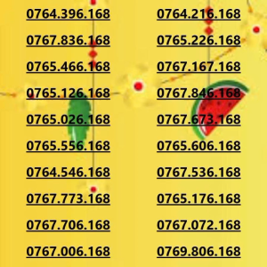 Sim Mobifone phong thủy tốt đẹp giúp gia tăng vượng khí tài lộc đuôi 168 (CHƯA KÍCH HOẠT PHẢI ĐĂNG KÝ CHÍNH CHỦ )