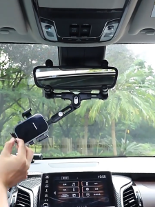 ที่ยึดมือถือในรถ ที่จับมือถือในรถ ที่ยึดมือถือตรงกระจกรถ ที่ยึดกระจกมองหลัง ที่จับมือถือในรถ ที่จับกล้องหน้ารถ รุ่น QTD-07