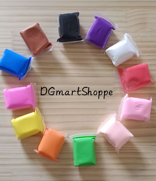 READY STOCK 🔥 🔥 🔥 NonToxic Air Dry Super Light Clay Butter Slime Play