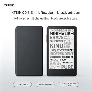 XTEINK | XTEINK X3 E-ink Reader Global Version with Magnetic Protective Case Black Set Multi Language Portable No Region Lock E-Book Gift