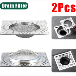 2/4pcs Stainless Steel Floor Drain Strainers / Anti-clogging Drain Hair Catcher / Kitchen Sink Mesh Filter / Shower Hair Drain Catcher Cover for Bathroom
