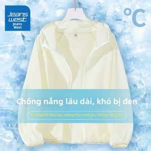 Jeanswest | Áo Kẻ Sọc Băng Tuyết Bảo Vệ Da UPF50 Nhẹ Mỏng