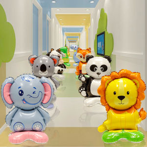 SHIERAI | Party Decoration Cartoon Animal Aluminum Foil Standing Balloons