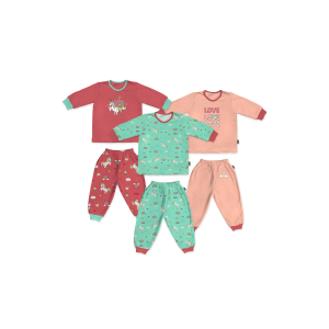 FLUFFY Setelan Kutung Celana 3/4 Dino Daily (Isi 1Pasang) SKD3X DWD L12345