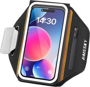 HAISSKY Stereoscopic Sport Armband Running Bags Men Women Outdoor Fitness Touch Screen Arm Wrist Pouch For iPhone Samsung Xiaomi