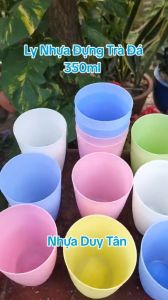 Ly Nhựa Uống Nước Trà Đá Duy Tân 350ml Cốc nhựa uống nước nhiều màu 1