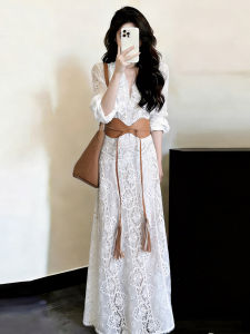 QFN | French Lace Long Sleeve Dress