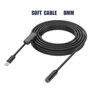 Industrial Endoscope HD1080P Automotive Borescope Inspection Camera 8MM/5.5MM Lens for Iphone IOS Phone Cars Checking Waterproof