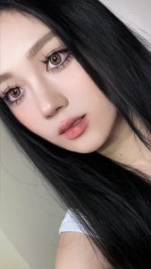 【COD】Softlens NORMAL & MINUS(-1.00~-6.00) MYAKHIE Seri 1 Pasang/2pcs Brown Lensa Kontak Berwarna Softlens