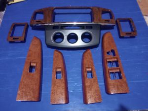 panel wood panel head unit doortrim panel Toyota Fortuner Hilux 2005-2015 original