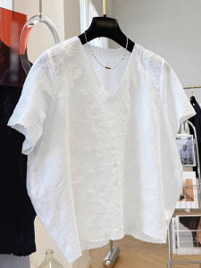 XUECAIQI | Oversized French Style V-Neck Spaghetti blouse