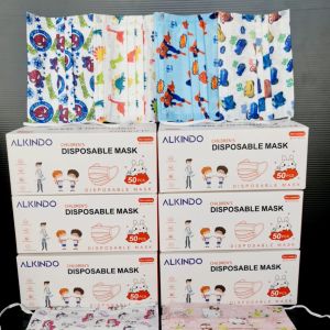 🔥 Kids Mask🔥 KID Children Topeng Muka Budak Disposable Kids Cartoon Face Mask 3ply 50pcs Box (Ready Stock in Malaysia)