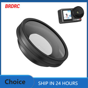 BRDRC Action 5 Pro Wide-angle Lens for DJI Osmo Action 5 Pro Accessories Photography Expanded FOV of 180°