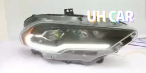 Vland Ford Mustang 2018 - Onwards Projector Led Headlamp With Dynamic Light Bar + Signal Running