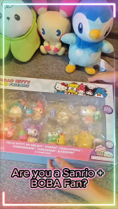 [Direct from US] Stock SG: Officially Licensed Hello Kitty & Friends Boba Tea Exclusive 8 Figurines