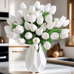 5/10Pcs Artificial Tulip Flowers Bouquet 33cm Fake Flowers for Home Room Decor Garden Wedding Bride Decoration DIY Vase Ornament
