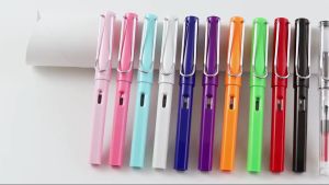 1 Pen and 10 Ink Fountain Pen Set 0.5 Mm Nib Stationery School Office Supplies Super Value