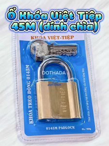 Ổ Khóa Đồng Thau Việt Tiệp 45M - Hàng Chính Hãng Có VAT