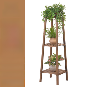Solid Wood Flower Stand Anti-Corrosion Floor Indoor Plant Rack Balcony Living Room Succulent Storage Multi-Layer Outdoor Flower Pot Small Shelf