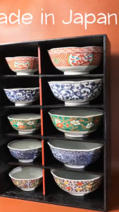 [Hàng Hiếm Japan 100% New] Full Bộ 5 Chén Cơm + 5 Chén Chấm Ngũ Sắc Thập Toàn Thập Mỹ