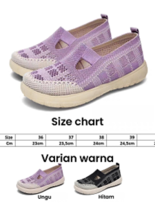 RUIMO SEPATU 875 Terbaru Trendy Slip On Wanita Korea Style Bahan Premium Best Quality Import Karet