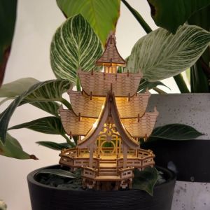 Temple Of Joy DIY 3D Wooden model จิ๊กซอว์ไม้ 3 มิติ ยี่ห้อ Tiny Treehouses