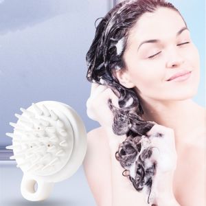 Lược khô và ướt - lược gội đầu Silicone Nhật mát xa da đầu Kích thước: 8.5 * 7 * 3.5cm