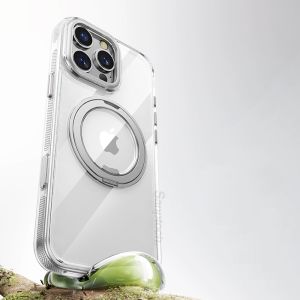 Sanptoch For Magsafe 360° Magnetic Stand Phone Case For iPhone 16 15 14 13 Pro Max Soft TPU Edge + Hard PC Cover For iPhone 16 15 14 Plus Magnetic Shockproof Protection Casing with Invisible Alloy Holder