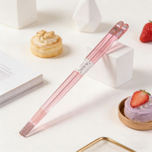 Acrylic Crystal Chopsticks Candy Colors Plastic Transparent Chopsticks Fashion Home Anti-slip Mildew Proof Anti-scald Tableware