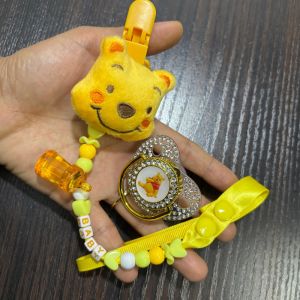 Disney | Newborn pacifier Kawaii baby pacifier Bisphenol A-free newborn baby soothing pacifier clip Cartoon-shaped play mouth baby