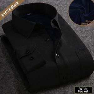 Boman | Mens Warm Dress Shirt Workwear Long Sleeve Cotton