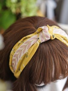 Sweet Anti-Aging Cute Floral Cotton Wide Hairband Womens Face Washing Band Tooth Anti-Slip New Model Headband Fresh out