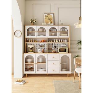 Hong Kong Original Wood Cream Style Dining Room Sideboard Integrated Kitchen And Dining Room Storage Multi-Functional Cabinet