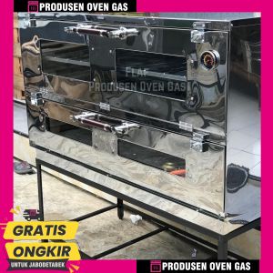 OVEN GAS STAINLES 120X55x70