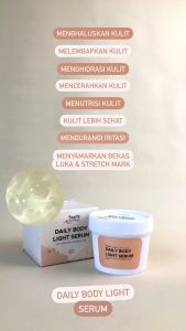 DeeVa Daily Light Body Serum lotion malam deva body saffron