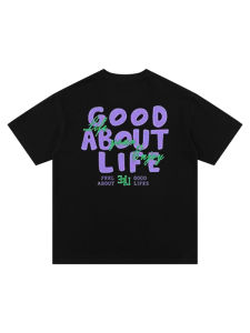 Summer Couple Matching Loose Cotton Short Sleeve T-Shirt Versatile Casual Wear New Style Half Sleeve Pure Cotton Top