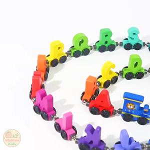 Đoàn Tàu Nam Châm Chữ Cái Tiếng Anh Bằng Gỗ | 27 Toa Mini Cho Bé Vui Chơi Nhận Biết Chữ Cái Và Học Từ Vựng Tự Nhiên