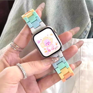 Candy Resin Strap for Apple Watch Series 10 42 46mm Ultra 2 9 SE 8 6 5 7 Colorful Bracelet With Tool FOR iWatch 44 40mm 38 45 41mm 49mm Band Accessories