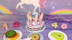 Wooden Cake Toys Kitchen Playset Play Food Pretend Kit Cutting Food Set for Kidren Montessori Learning Educational Party Toys