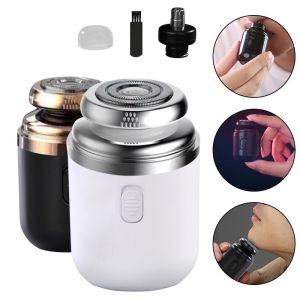 PASTSKY 2In 1 Electric Shaver Portable Mini Shaver Nose Beard Razor IPX7 Waterproof Wet Dry Double Use USB Rechargeable