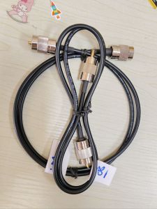 #RG58สายสัญญาณวิทยุสื่อสารพร้อมขั้วPL259-259