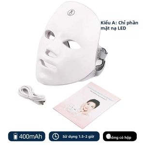 foreverlily | Mặt Nạ LED 7 Màu Với Liệu Pháp Ánh Sáng Đỏ Cho Da Mặt Và Cổ Giúp Làm Săn Chắc Da Nâng Cơ Chống Lão Hóa Làm Trắng Da Sử Dụng Tại Nhà