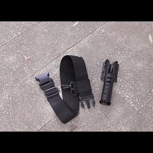 Adjustable Fishing Rod Holder Belt Clip with Lock Portable Fishing Gear Detachable Waist Strap Rack for Rod Holder Hands Free